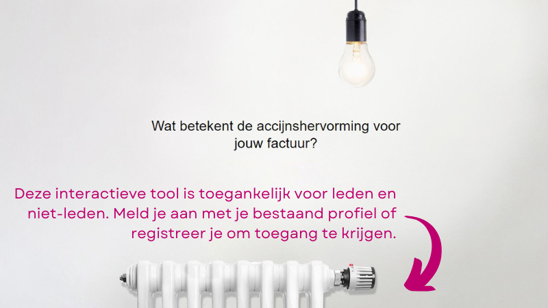 Interactieve module accijnzen energie vanaf 1 april 2023